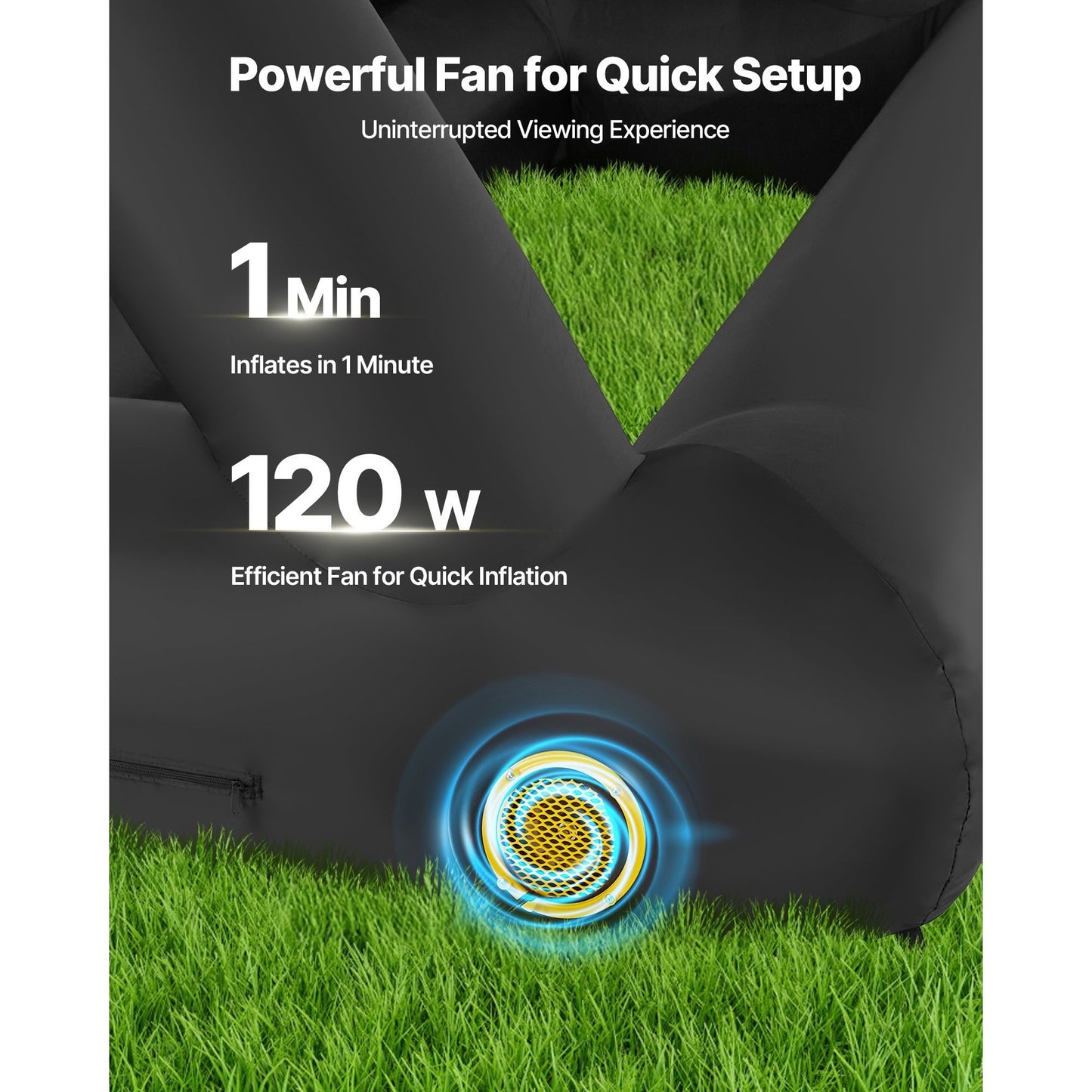 VEVOR Inflatable Projector Screen 14 16 20ft Outdoor