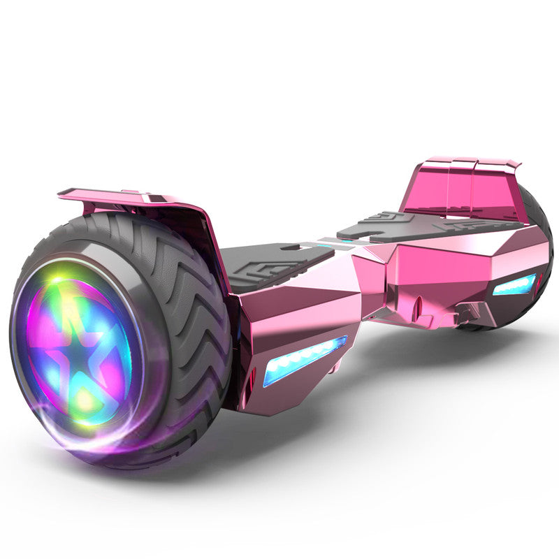 Bluetooth Hoverboard Chrome Wheel LED Lights Self Balancing