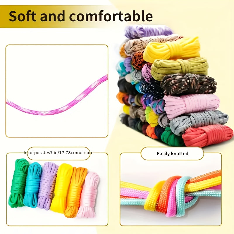 Multi Handmade Set 5 Buckle Types Nylon Rope DIY Bracelets