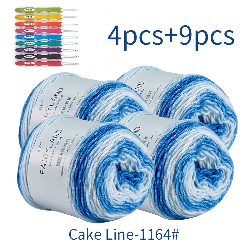 13pc Colorful Thread and Crochet Hook Set for DIY Crafts