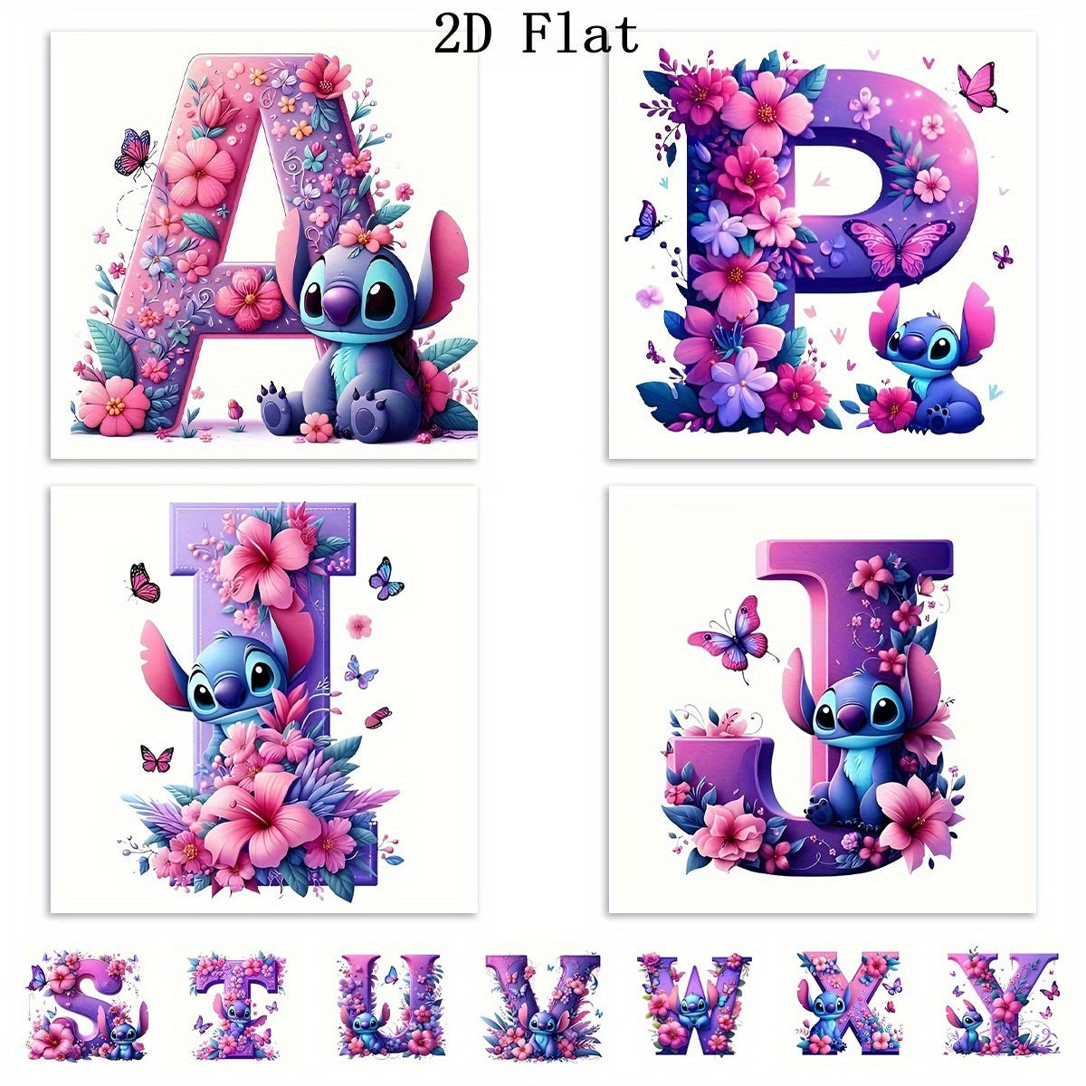 Disney Stitch Diamond Painting Kit 5D Round Wall Art