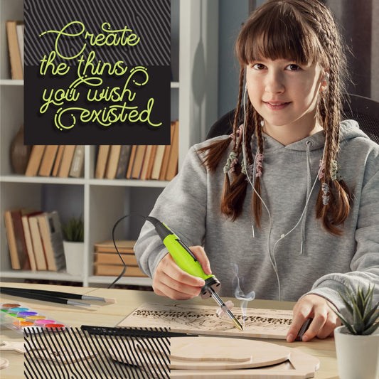 Beginner Wood Burning Kit For Kids And Teens Craft Set