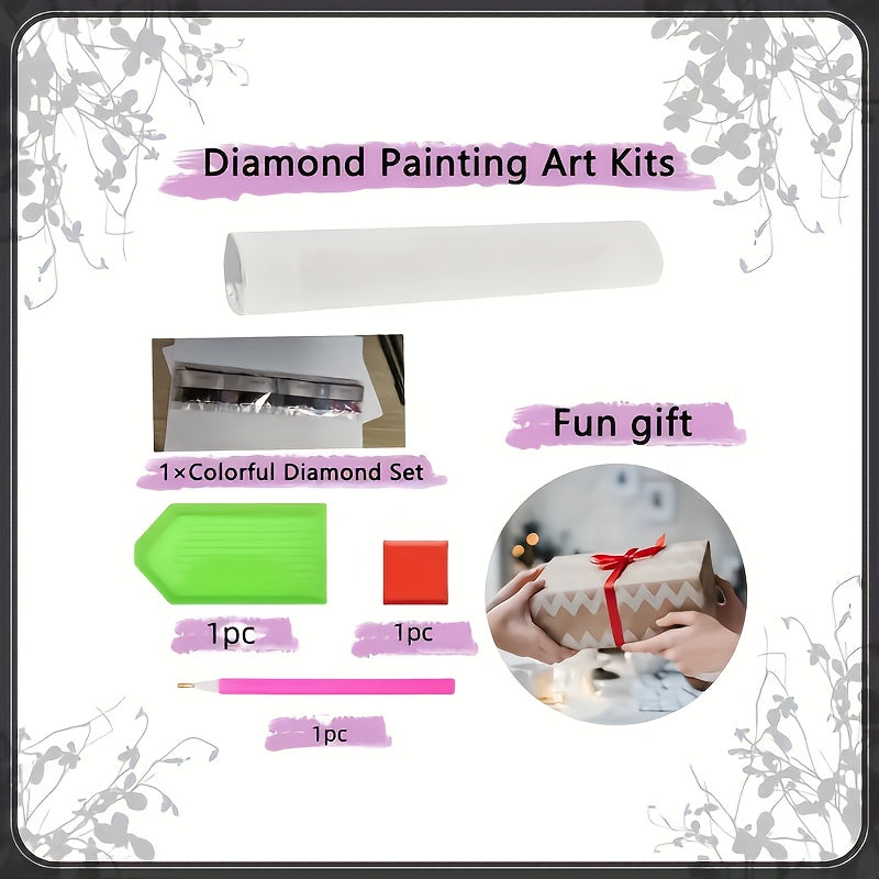 5D Diamond Painting Kit Little Girl Round Mosaic Gift