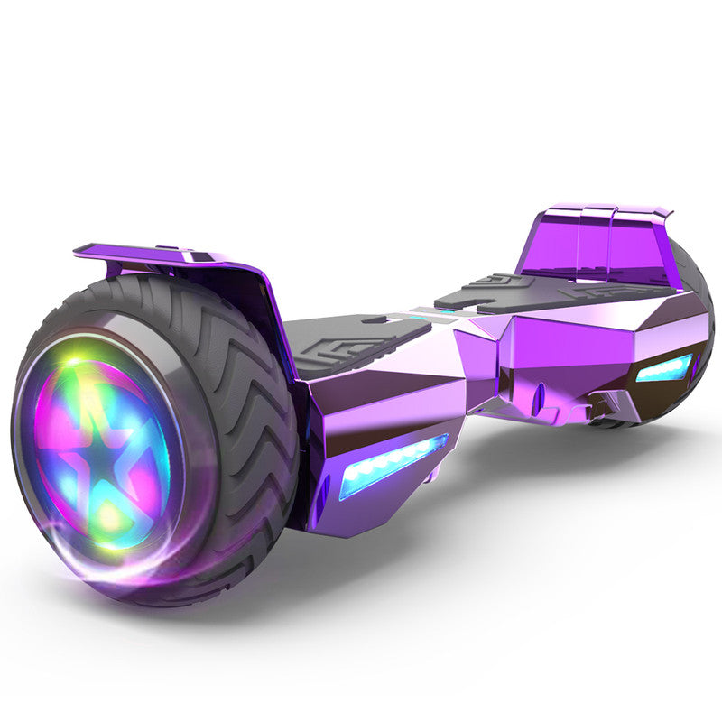 Bluetooth Hoverboard Chrome Wheel LED Lights Self Balancing