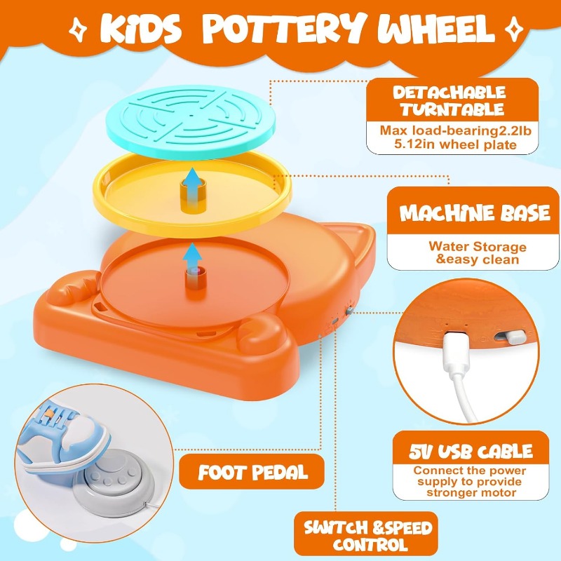 DIY Pottery Kit For Beginners Air Dry Clay Painting Gift