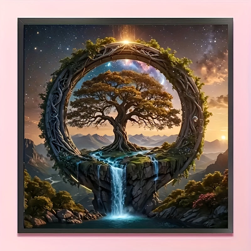 Tree of Life Frameless Diamond Painting Kit 19.69 Round 5D