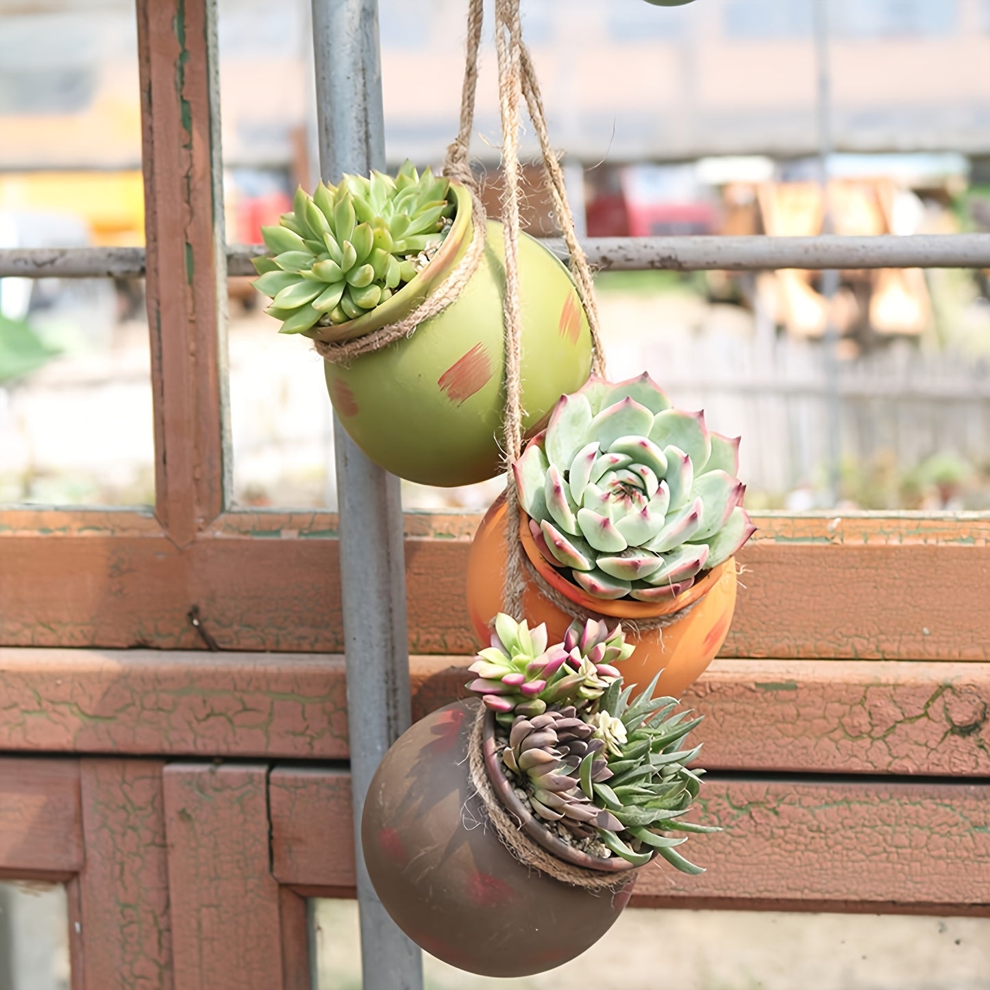 Fiesta Terra Cotta Planters Dangling Southwestern Pots
