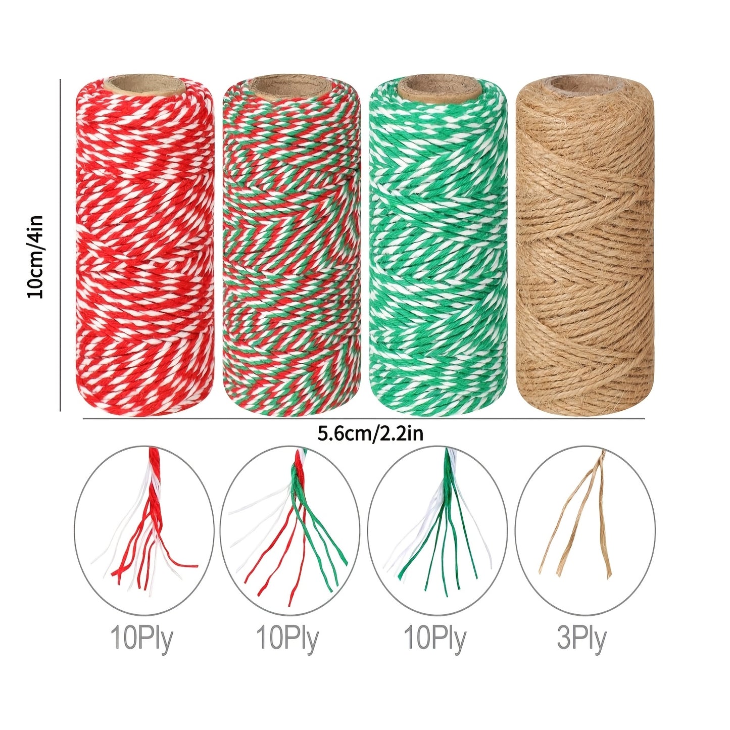 Teddy Run Natural Cotton Rope 2mm for Crafts and Gifts
