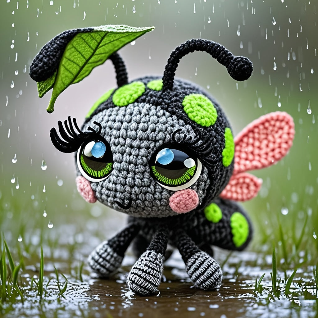 Beginner Crochet Ladybug Kit Amigurumi Diy Instructions