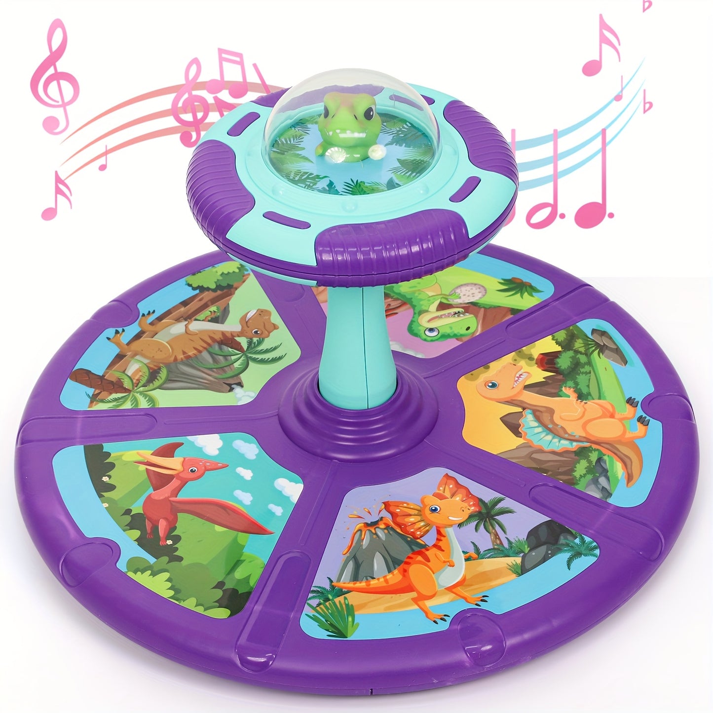 Sit And Spin Toddler Toy With Music LED Lights 360 Spin