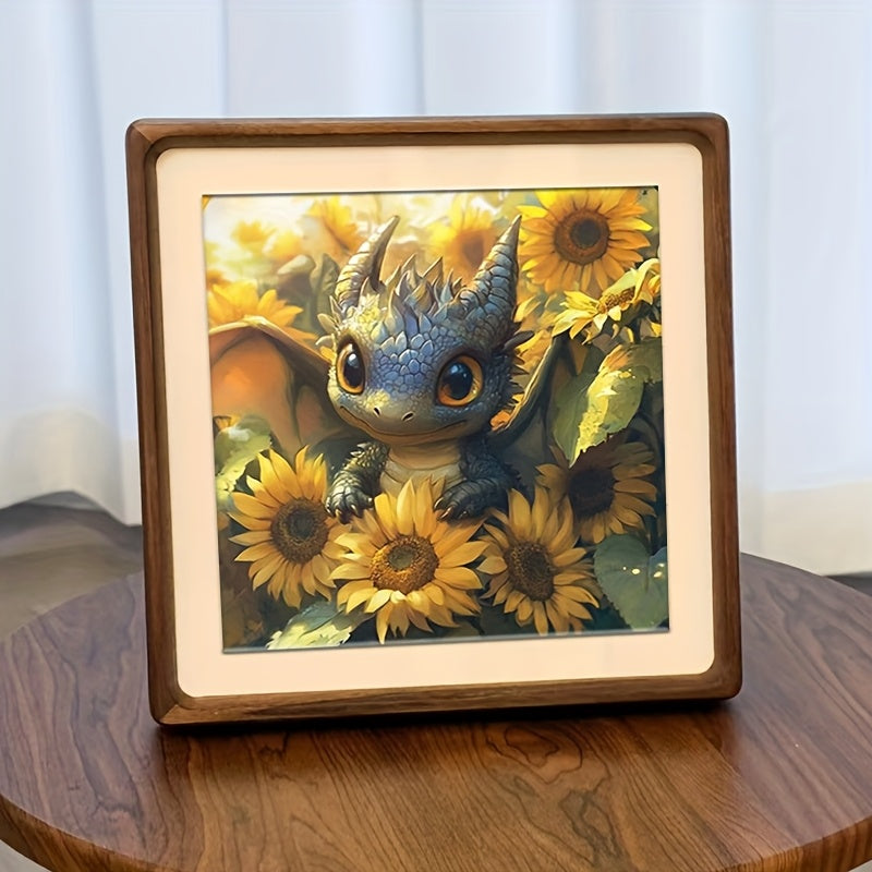 Beginner Friendly 5D Diamond Art: Sunflower Dragon Baby