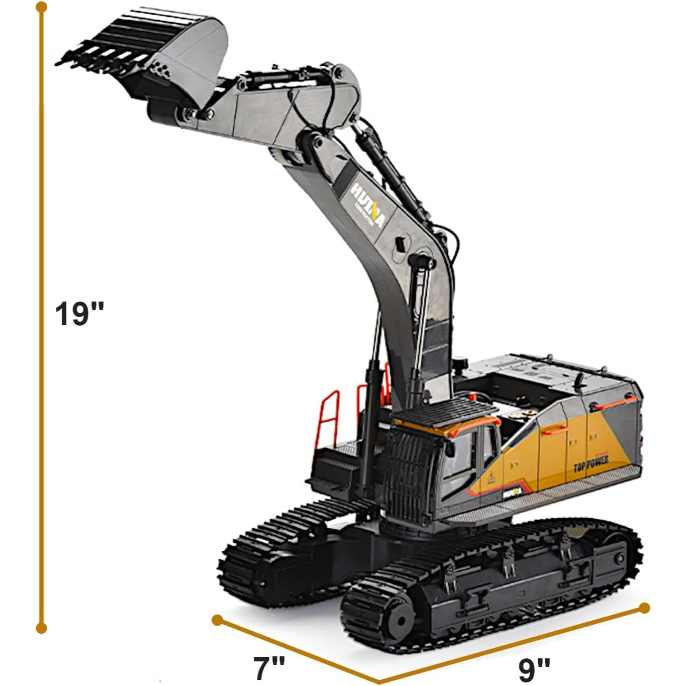 Alloy RC Crawler Excavator 1/14 Scale with Lights and Sound