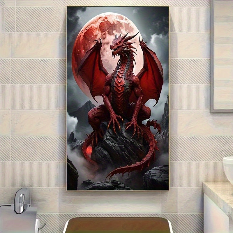 5D Diamond Painting Kit Dragon Pattern For Adults Beginners
