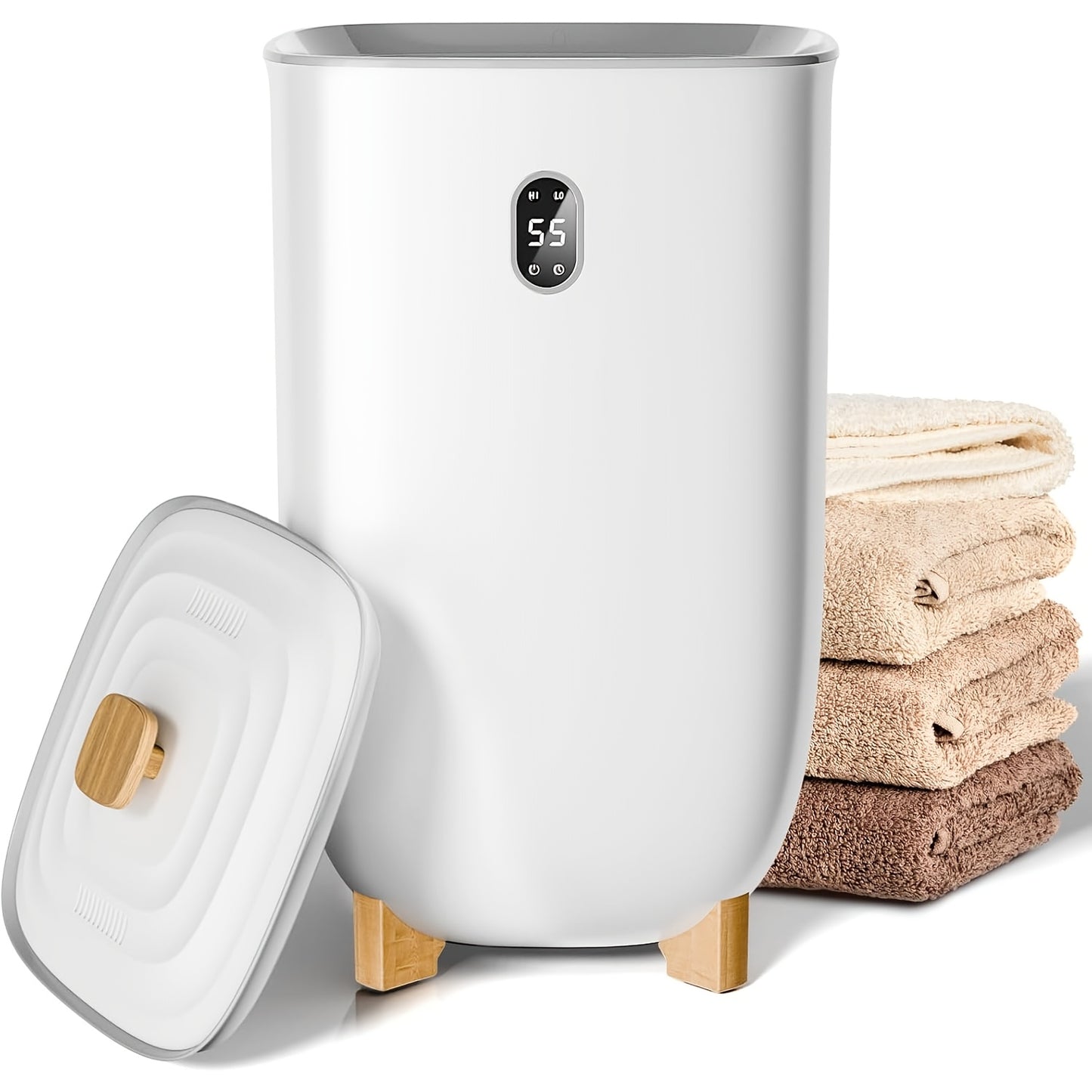 Aglucky 9.25gal Towel Warmer For Bathroom 2 Modes LCD