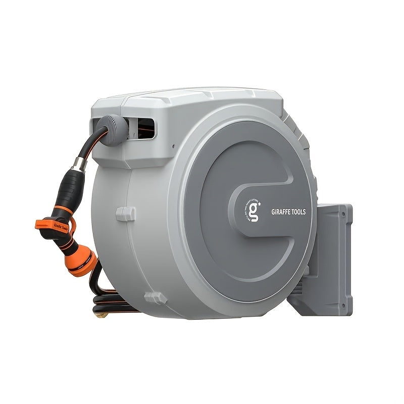 Giraffe Tools Retractable Hose Reel 90ft Wall Mounted