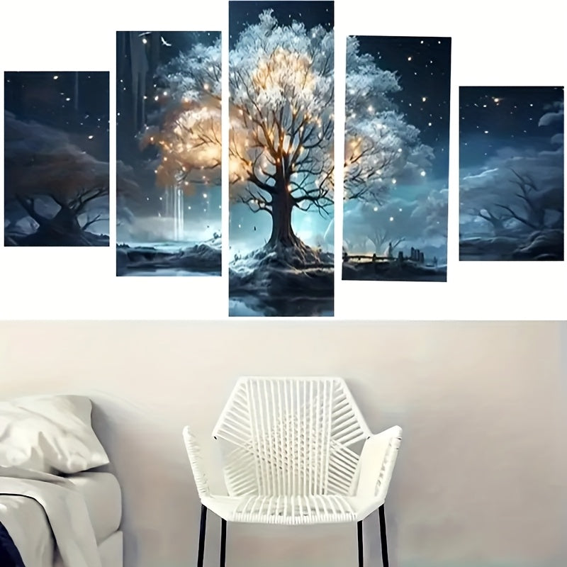 Diamond Art Painting Kit Tree Design 5D Mosaic Canvas