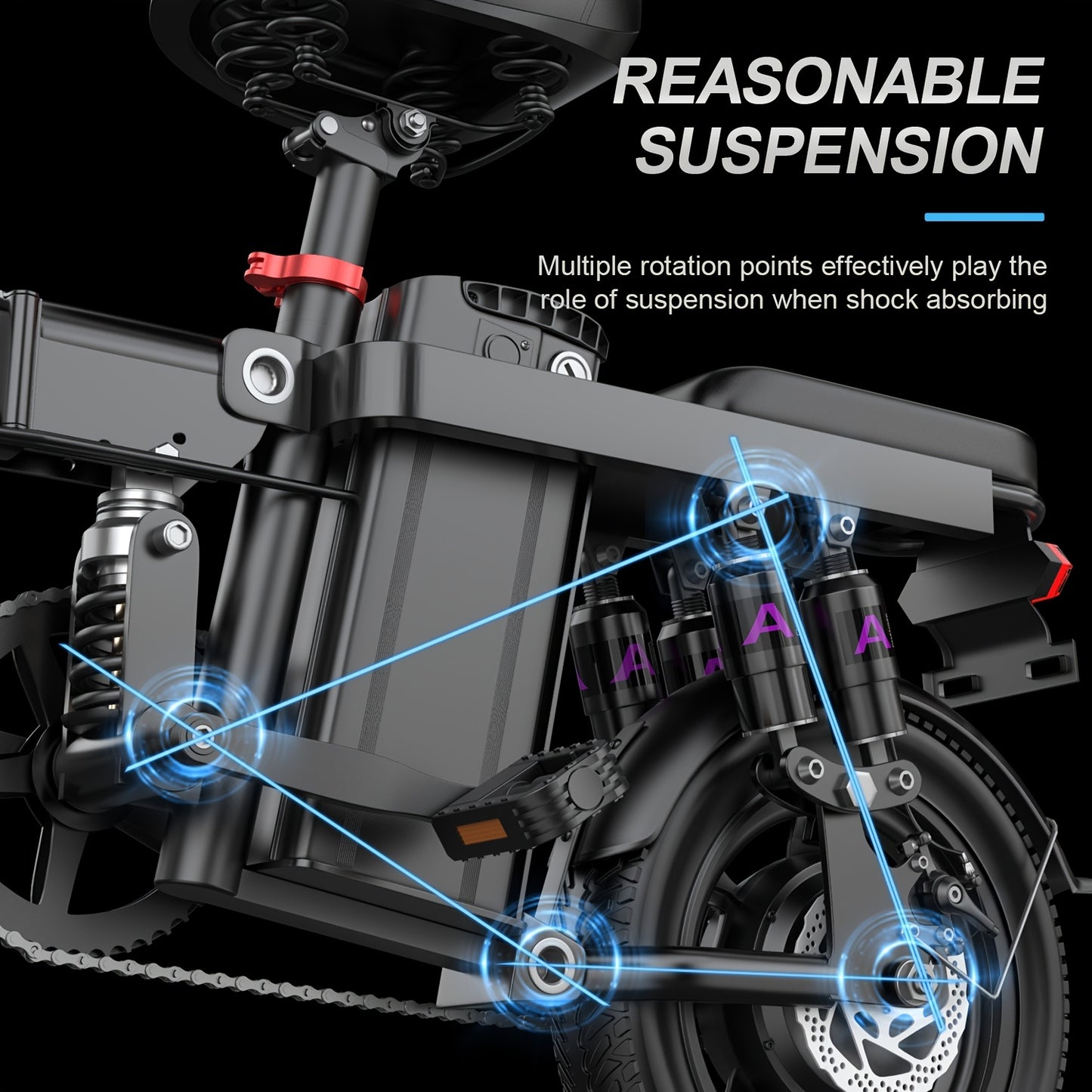 UPlee 740W Electric Bike With 32 Mile Range And Suspension