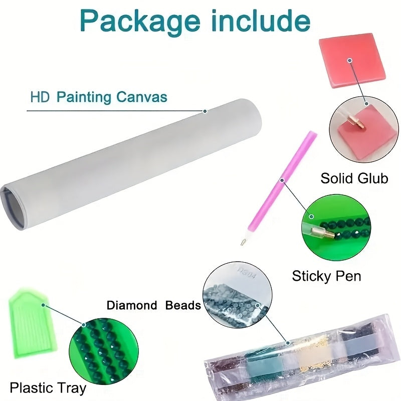 5D Full Drill Animal Painting Kit For Beginners On Canvas