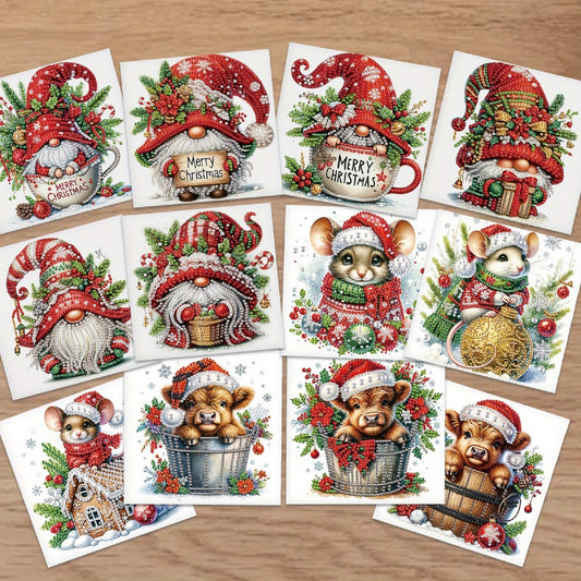 DIY Diamond Painting Greeting Cards Kit With Envelopes