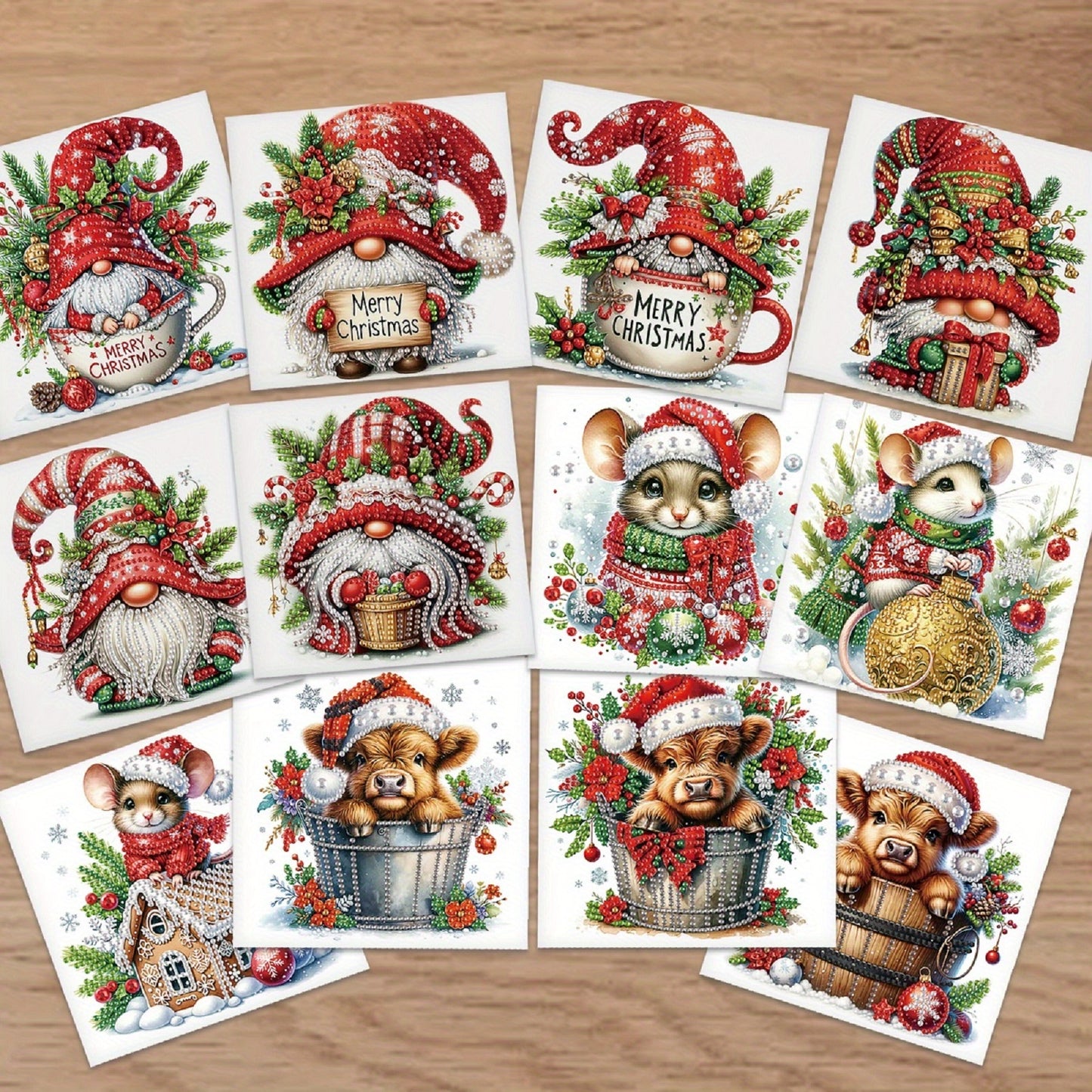 DIY Diamond Painting Greeting Cards Kit With Envelopes