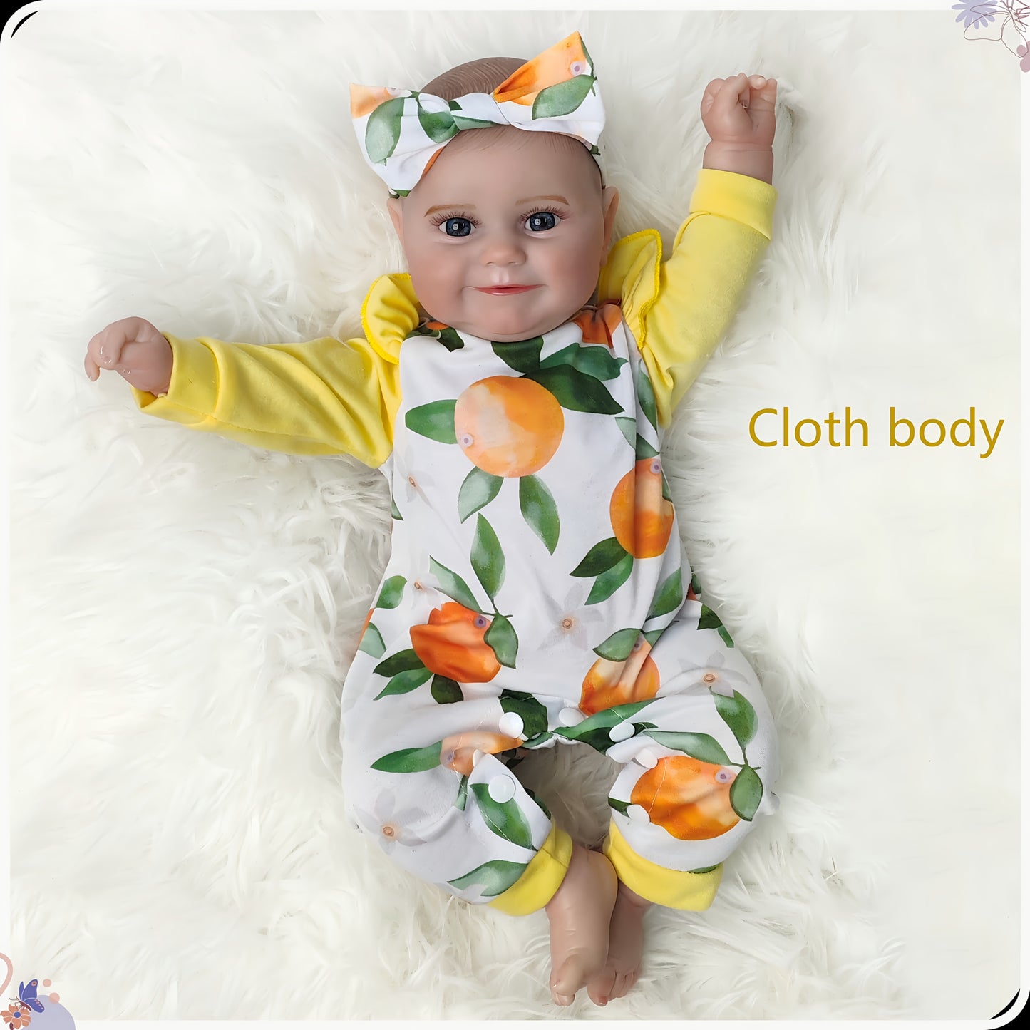 Dayoff Kids Reborn Baby Doll 20 Inch Vinyl Princess Gift