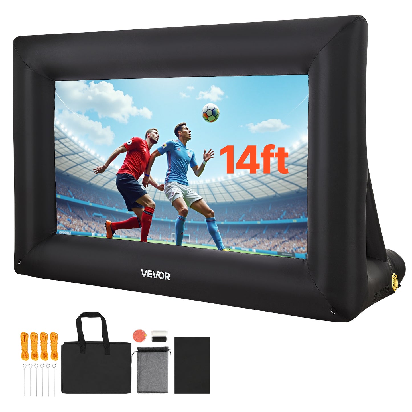 VEVOR Inflatable Projector Screen 14 16 20ft Outdoor