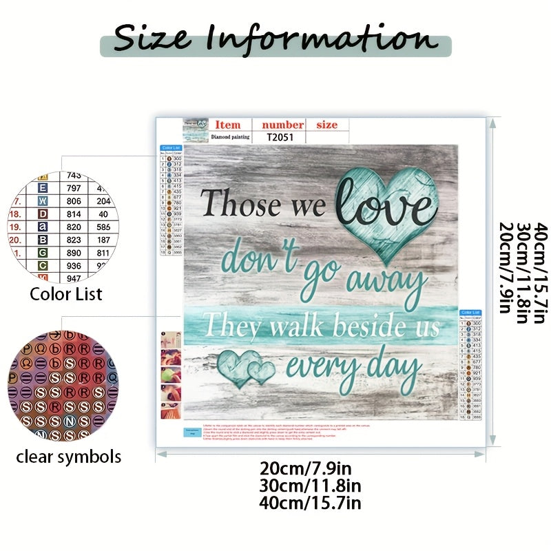 5D Round Diamond Painting Kit with Inspirational Wall Art