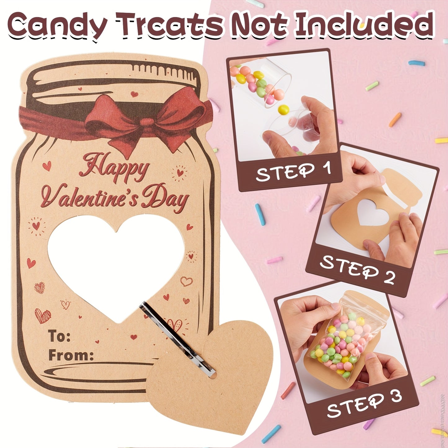 Valentines Day DIY Card Kit With Cards And Ring Holders