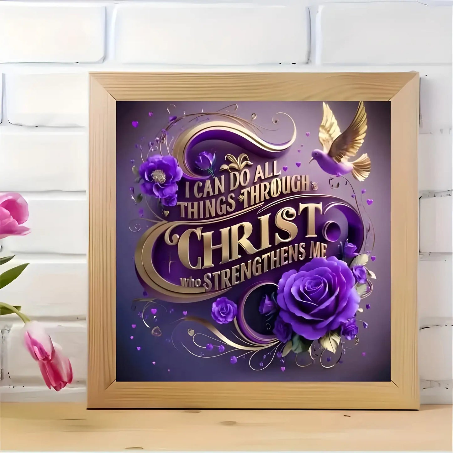 5D DIY Frameless Diamond Painting Art Set for Home Decor
