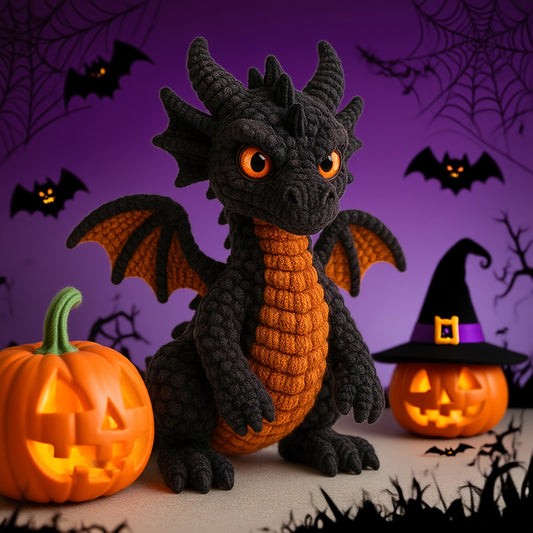 Evil Magmatic Dragon Crochet Kit With Hooks And Yarn