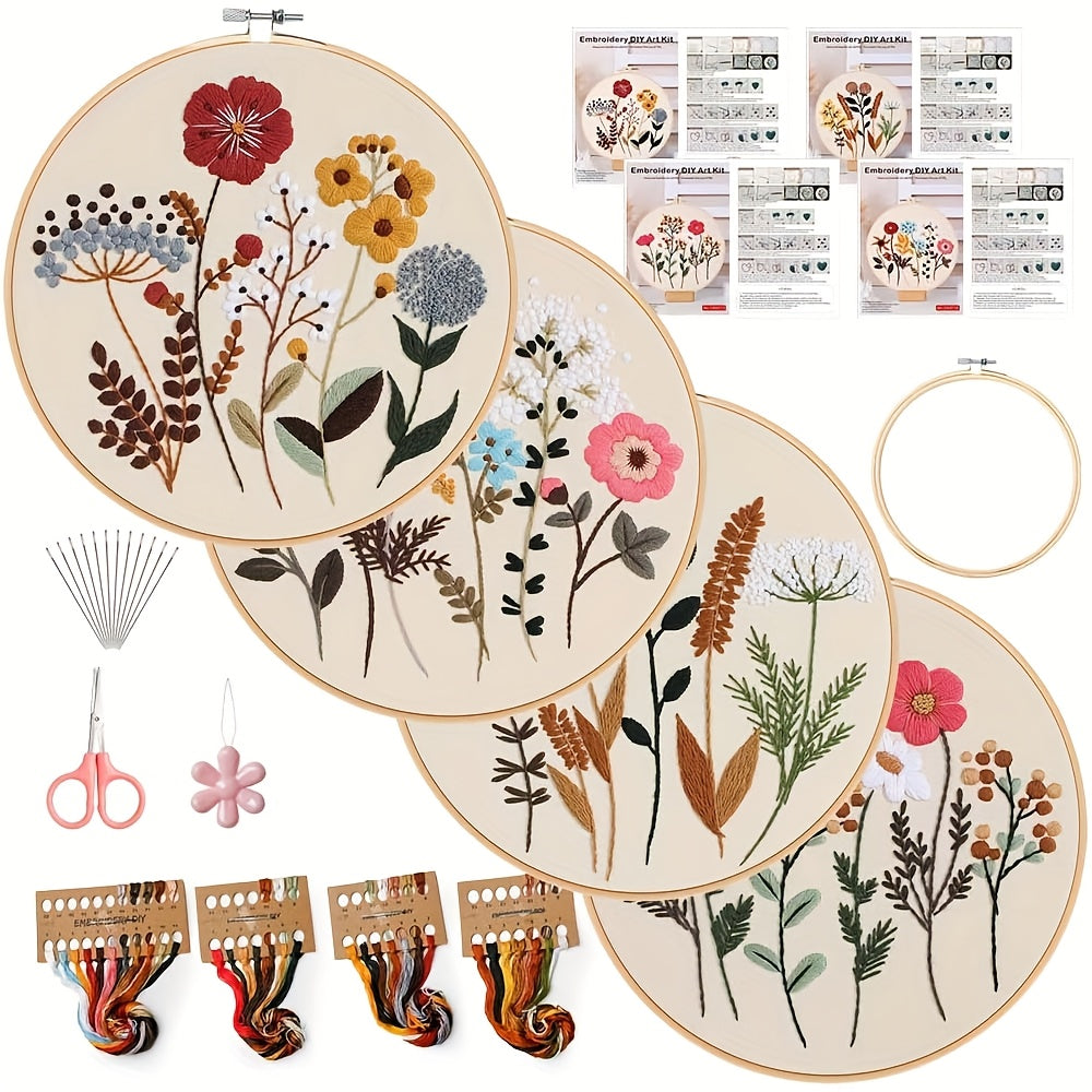Classic Embroidery Stitches Practice Kit For Beginners