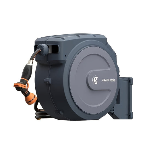 Giraffe Tools Retractable Hose Reel 90ft Wall Mounted