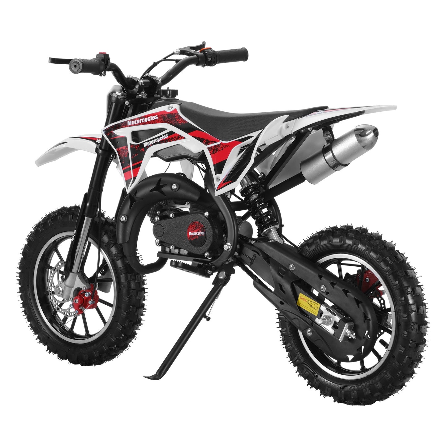 Gas-Powered Red 49cc 2-Stroke Kids Mini Motocross Bike