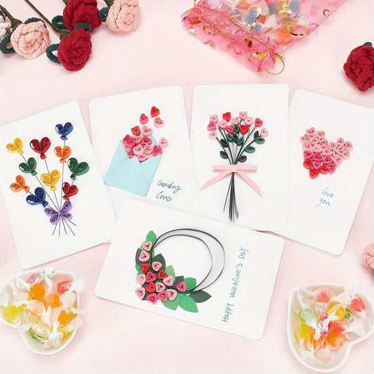 All In One Paper Quilling Kit With 36 Color Strips Tools