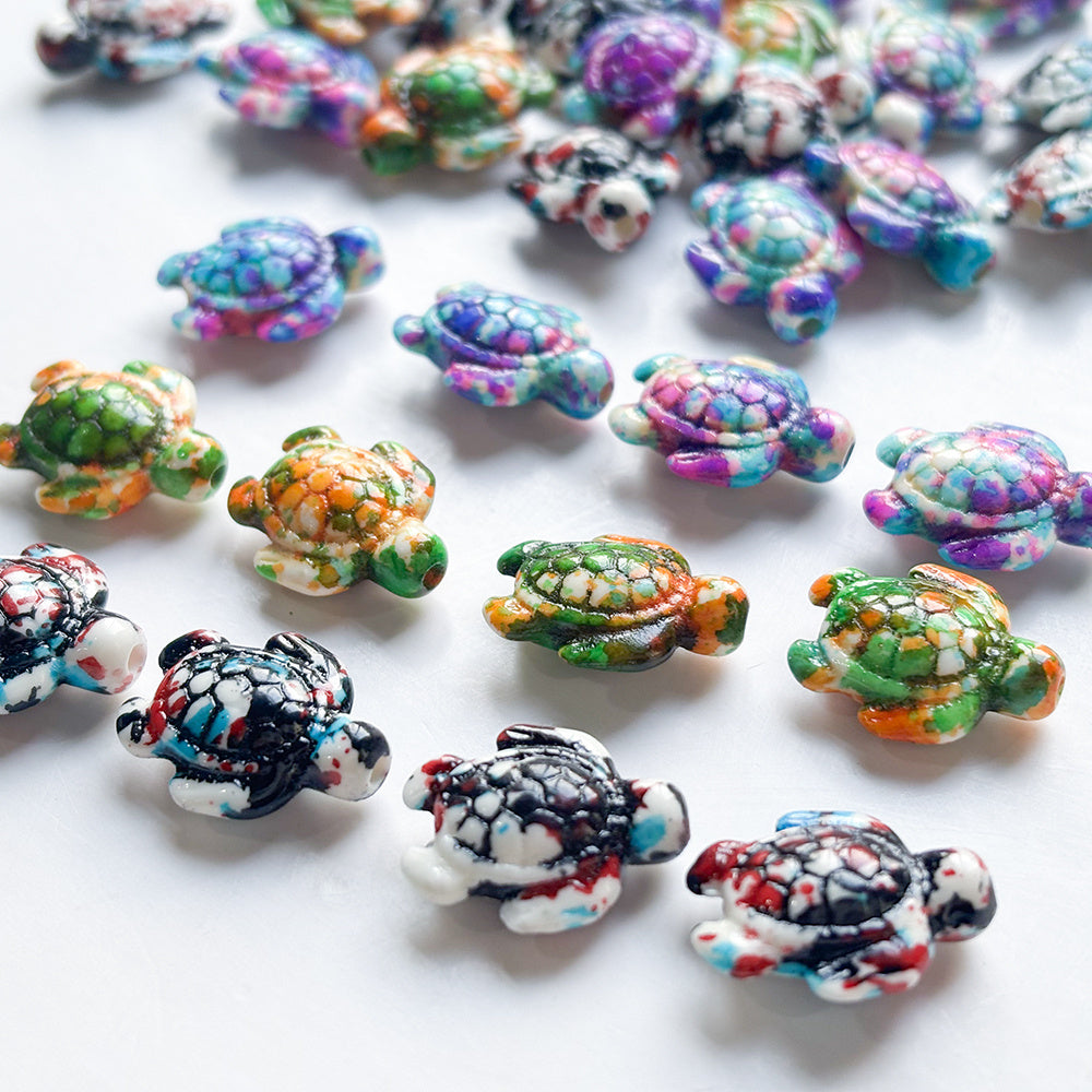 Sea Turtle Spacer Beads 110 Pieces Gradient Stone Jewelry