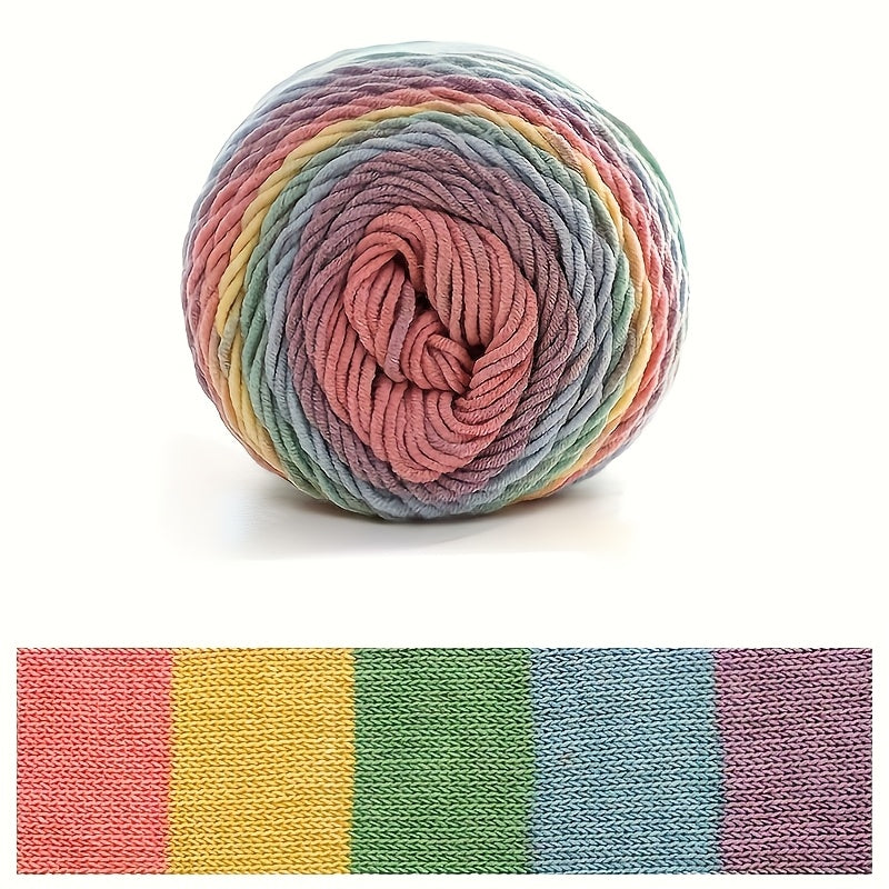Rainbow Milk Yarn 4 Pack 5 Strands Each For Knitting