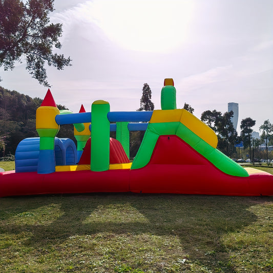 Inflatable Bounce House for Kids 3-12 with Blower and Slide