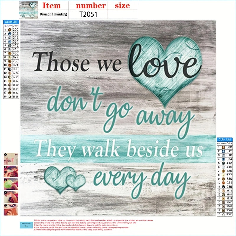 5D Round Diamond Painting Kit with Inspirational Wall Art