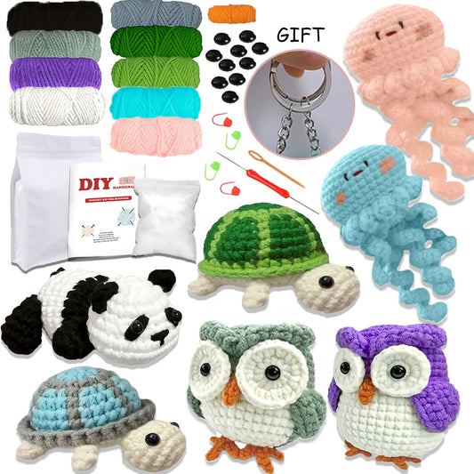 Beginner Crochet Kit With Animal Designs Instructions