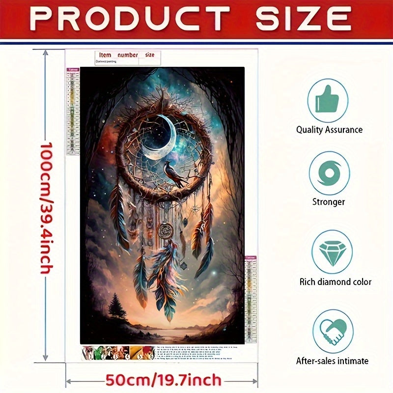 5D DIY Diamond Painting Kit Round Beads Magic Forest Canvas