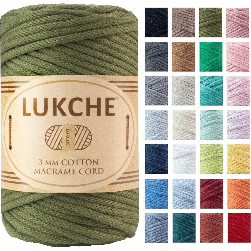 3mm Cotton Macrame Cord 279 Feet Extra Long Heavy Duty For Plant Hangers Wall Decor