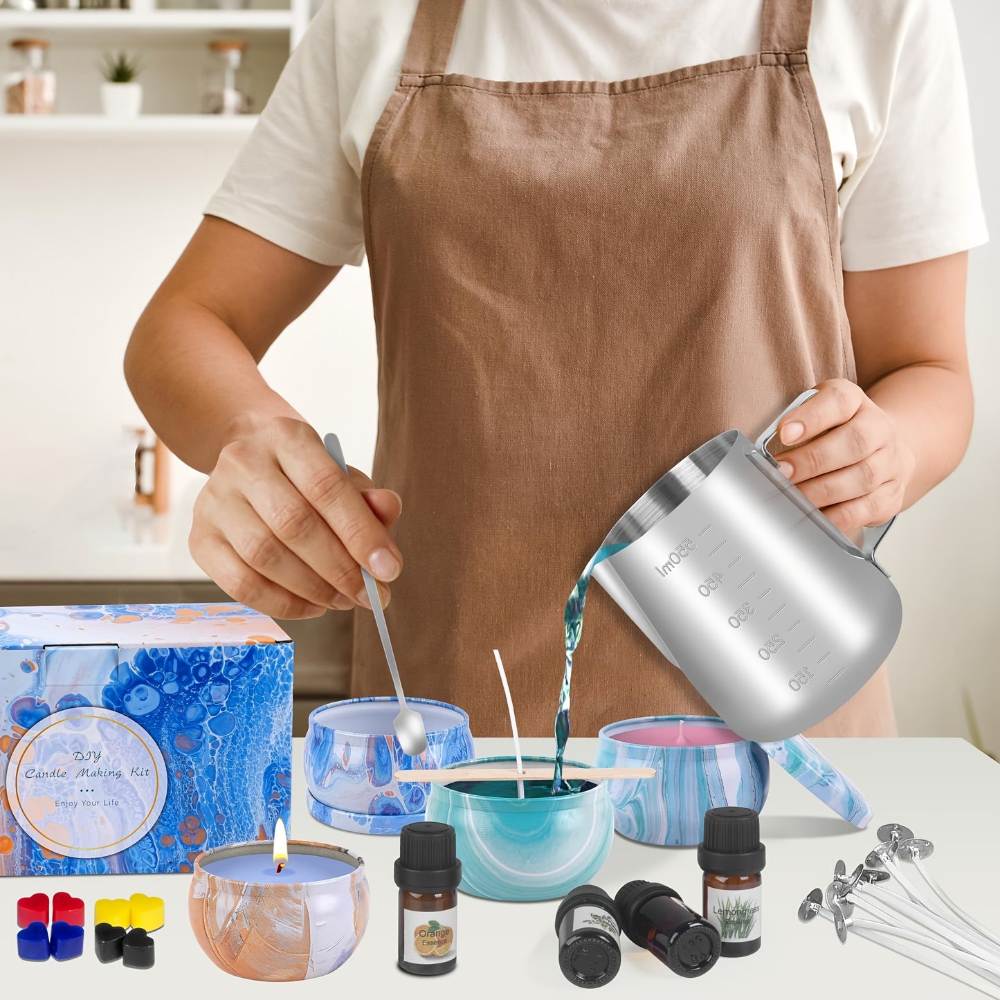 DIY Scented Candle Making Kit For Adults With Beeswax