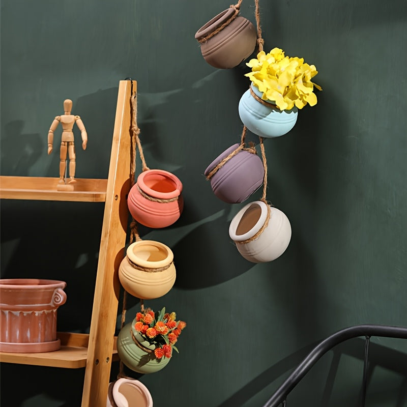 Fiesta Terra Cotta Planters Dangling Southwestern Pots