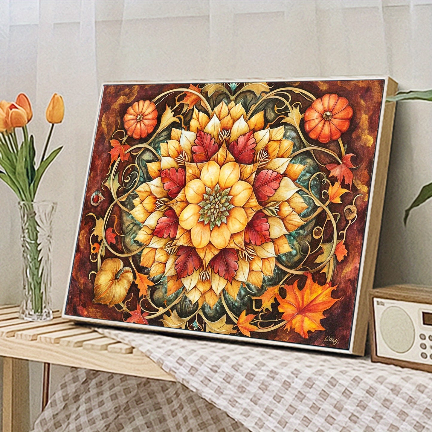 Paint By Number Kit For Adults Flower 50x40cm Easy DIY Art