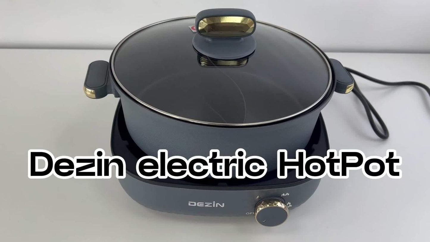 Electric Shabu Shabu Pot With Dual Flavor Nonstick Family