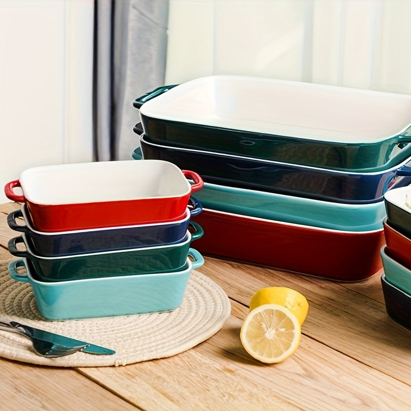 Sweejar Ceramic Bakeware Rectangular Dish 12.8x8.9 Inches
