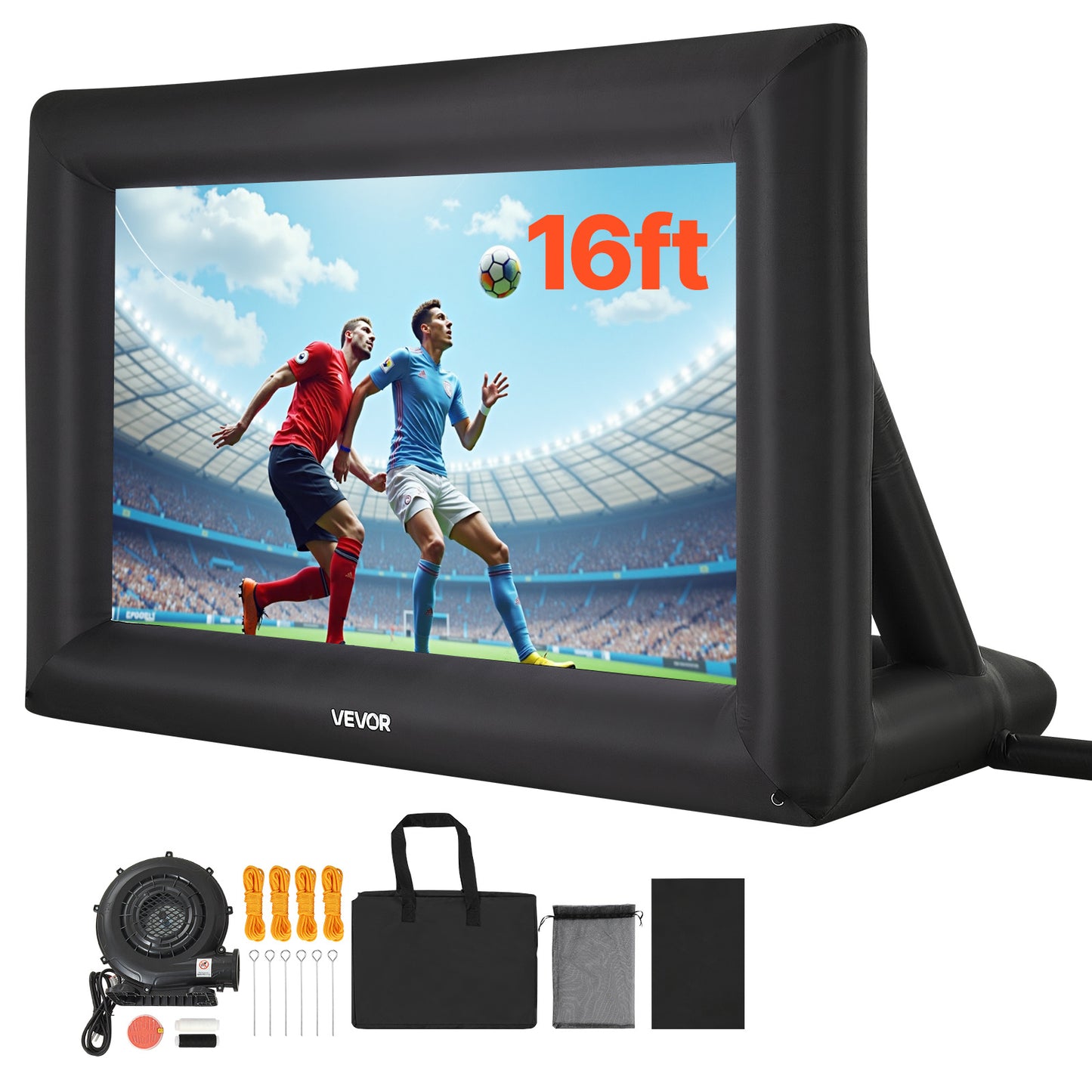 VEVOR Inflatable Projector Screen 14 16 20ft Outdoor