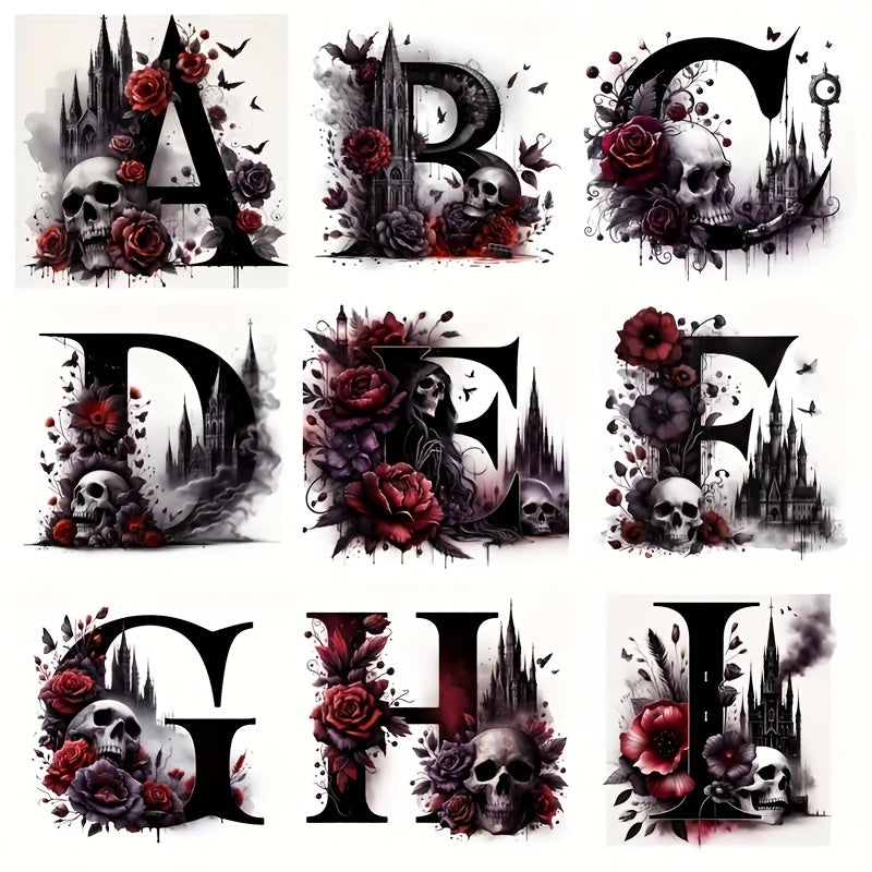 DIY 5D Round Diamond Painting Kit for Beginners With Black Letters