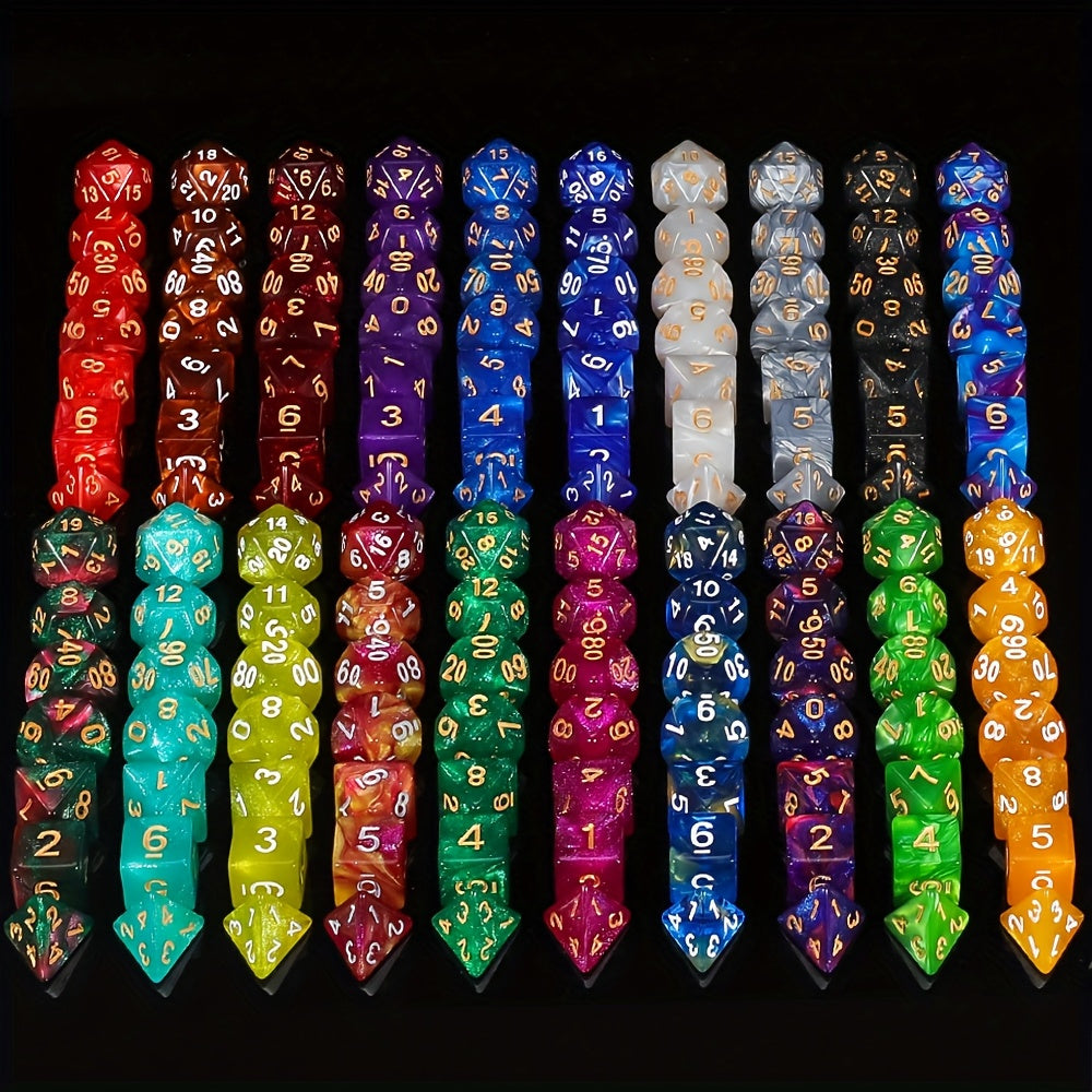 Halloween Gift 141pc Polyhedra Dnd Dice Set With Velvet Bag