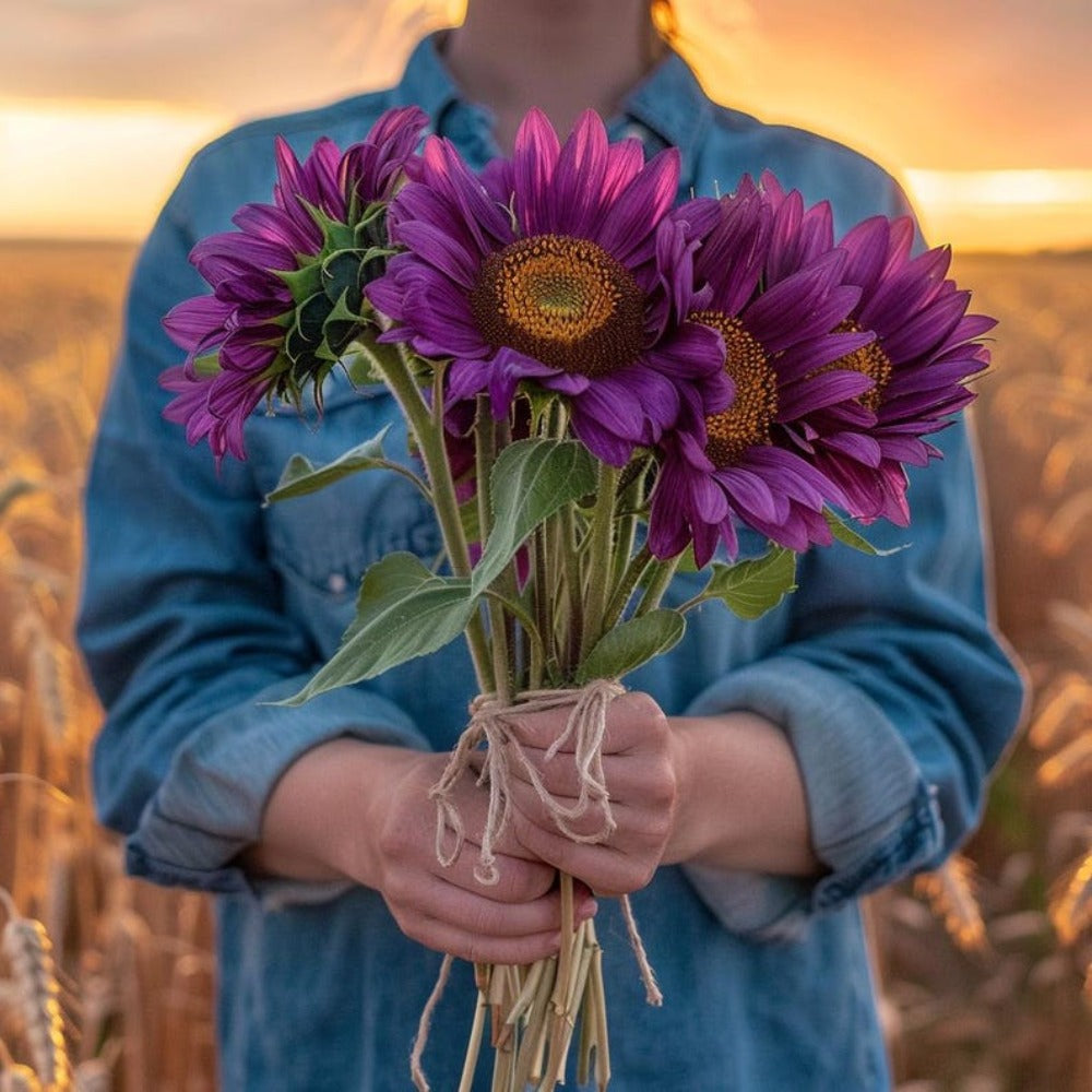 311 Count Rare Purple Sunflower Seeds For Easy Garden Edge